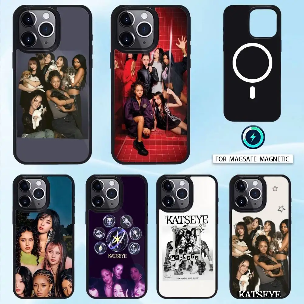 

Hot Music K-KATSEYE Phone Case For iPhone17,16,15,14,13,12,11 Plus,Pro Max Magnetic For Magsafe Wireless Charging