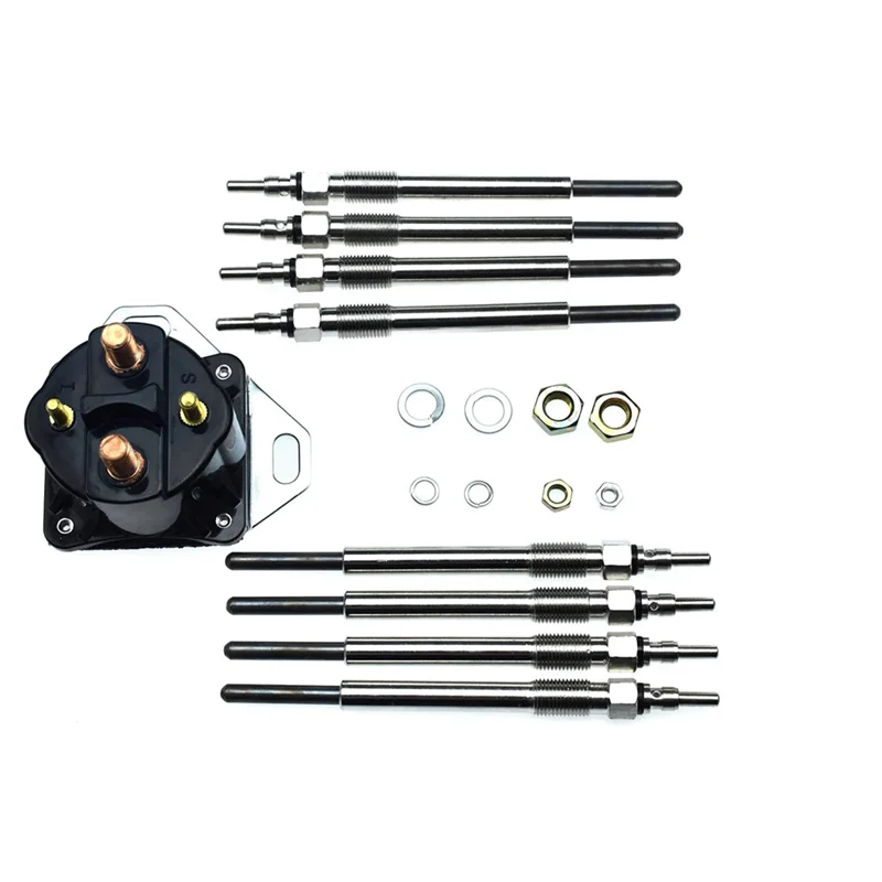 

9Pcs For Ford E F Series 7.3L Spare Parts Power Stroke Diesel Pickup Relay Solenoid & Glow Plugs F81Z-12B533-AC K-12B533-A