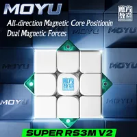 [Picube] MoYu Super RS3M V2 Maglev Toys Ball Core Magnetic Magic Cube UV 3x3 Professional Speed Puzzle 3x3 Toy 3x3x3 Cubo Magico