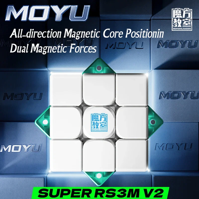 [Picube] MoYu Super RS3M V2 Maglev Toys Ball Core Magnetic Magic Cube UV 3x3 Professional Speed Puzzle 3×3 Toy 3x3x3 Cubo Magico