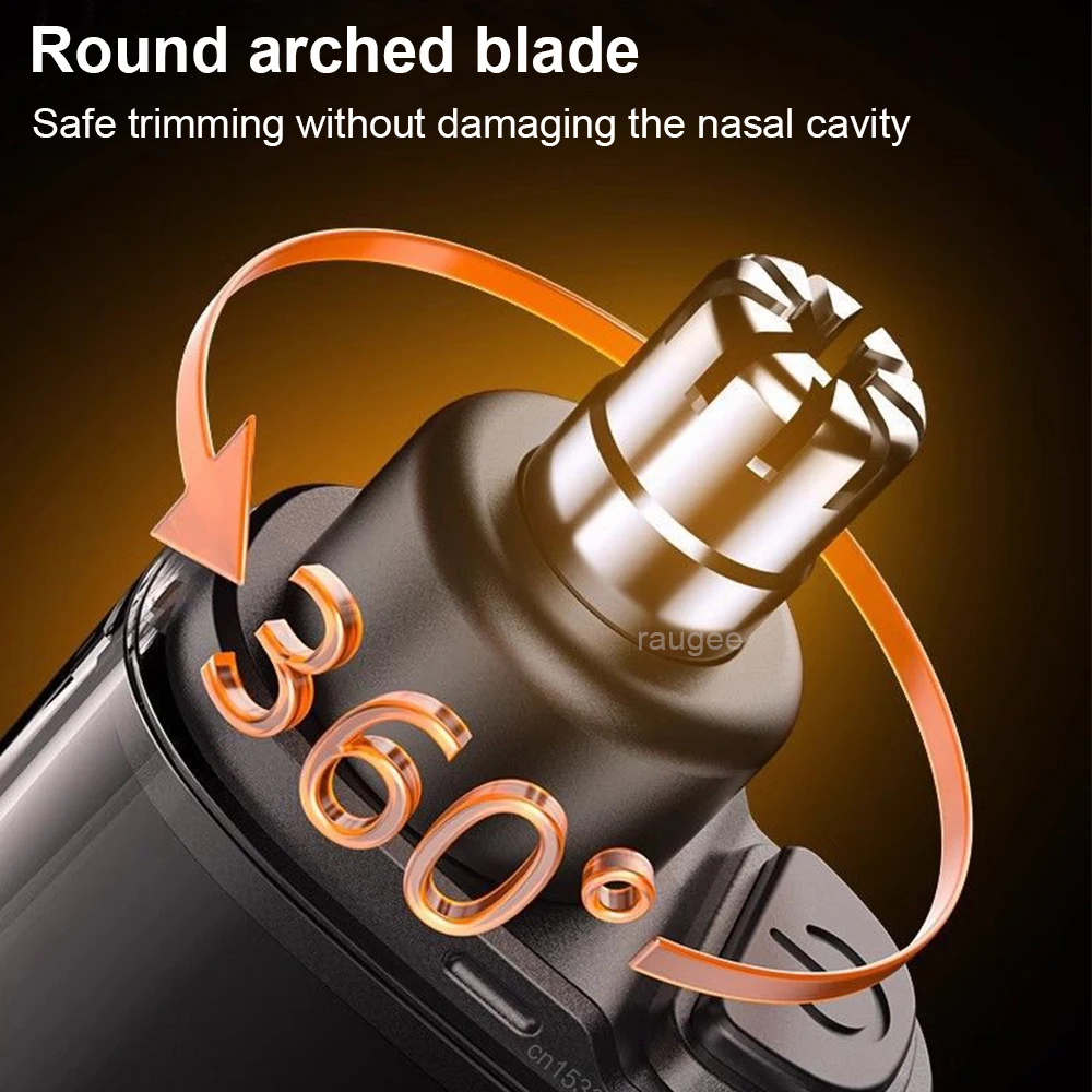 Nose Hair Trimmer for Men Portable Mini Nose Hair Remover USB Rechargeable Trimmer for Nose and Ears Electric Nose Hair Cutter