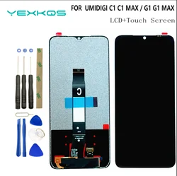 Testato originale per UMIDIGI C1 C1 MAX Display LCD Touch Screen Assembly sensore LCD per Umidigi G1 G1 MAX sostituzione Display LCD