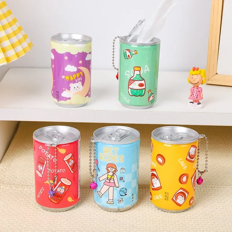 30 Pieces Bucket Wipes Canned Portable Kitchen Cart Clean Travel Makeup Remover Baby Wipes Skin Friendly Soft Cute Girl