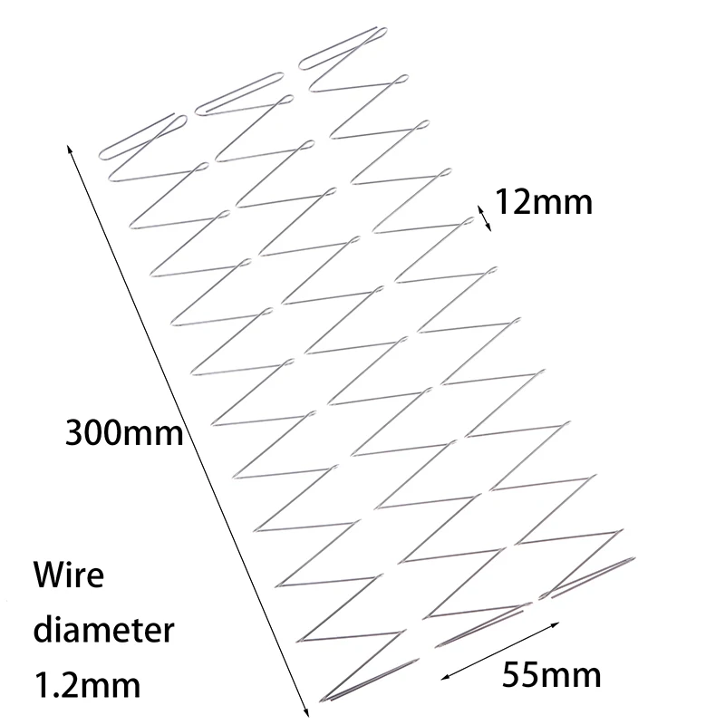 1/3Pcs Wire Diameter 1.2mm Square Spring Flat Spring Spring Steel Length 300mm Rectangular Compression Spring