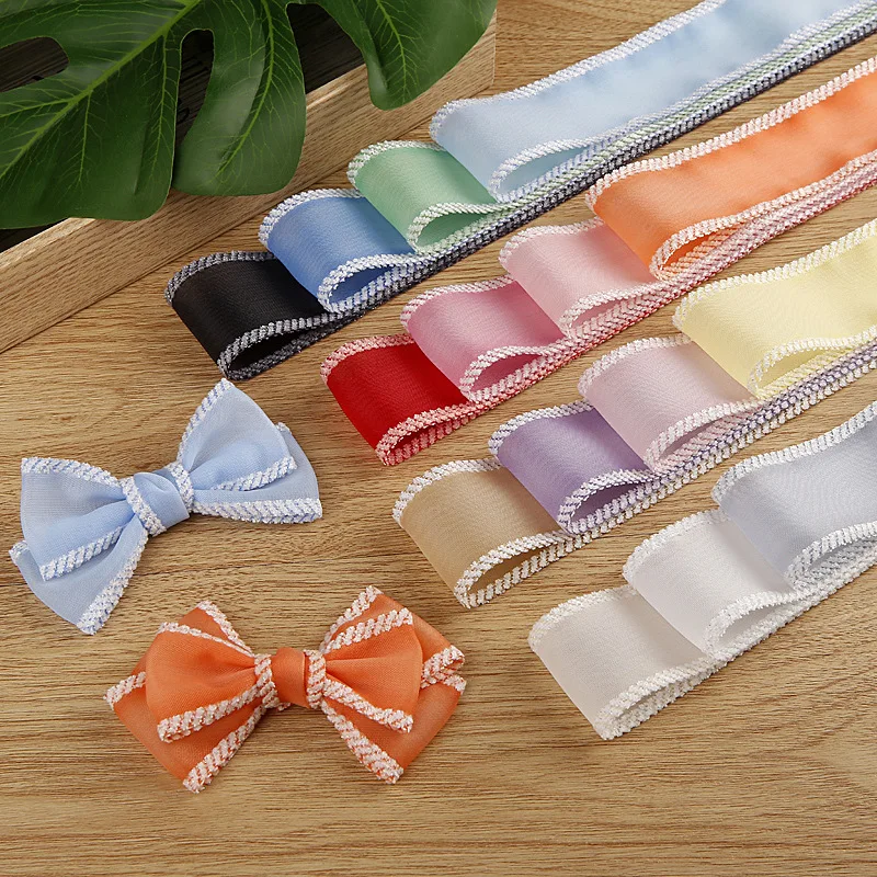 

25mm 40mm Solid Silver Onion Velvet Chiffon Ribbon DIY Bowknots Kids Hair Accessories Material Handmade Carfts Gift 20/100Yards