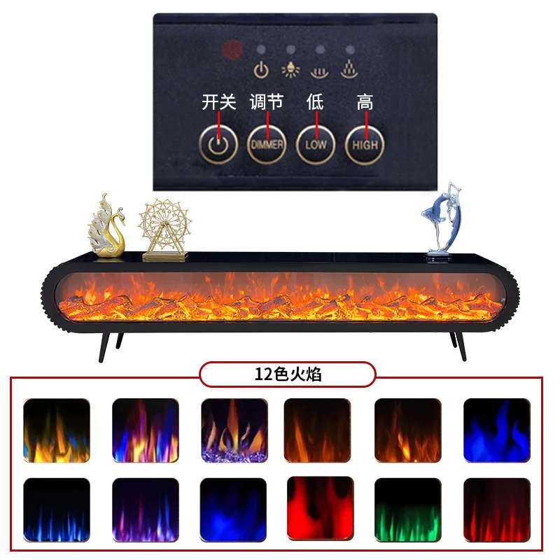 Wholesale European Household 3D Electronic Fireplace TV Cabinet Smart Electronic Heating Fireplace Decorative Fireplace