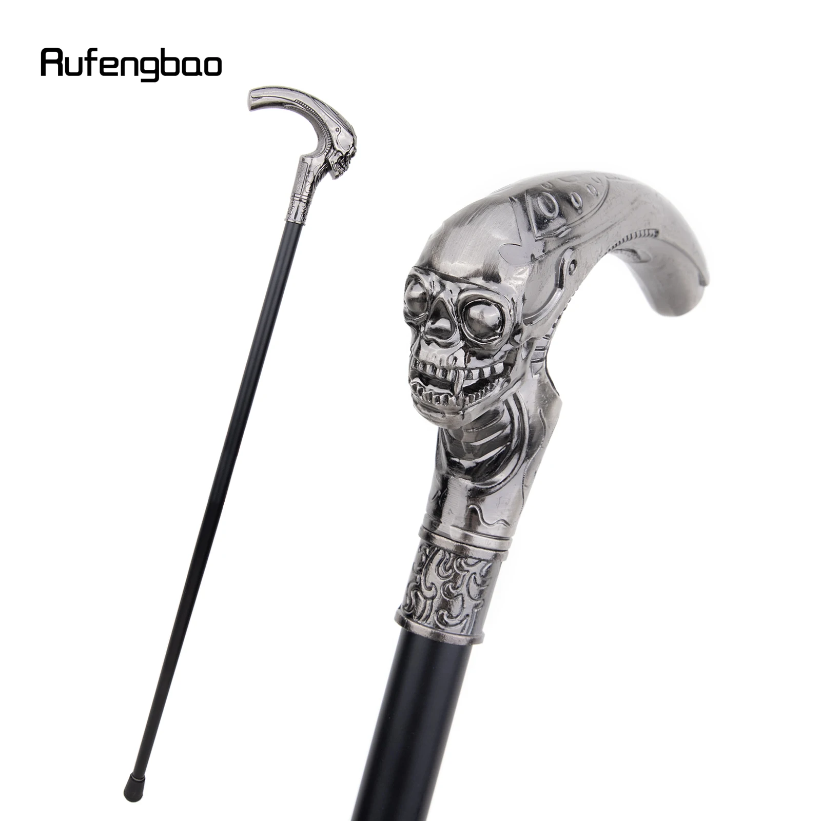 Long Head Skull Single Joint Fashion Walking Stick Decorative Vampire Cospaly Party Walking Cane Halloween Crosier 93cm