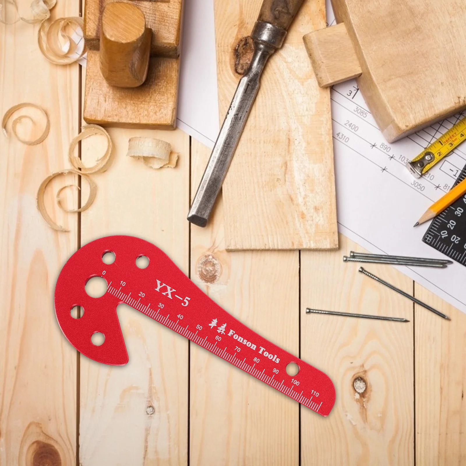 مركز النجارة الخطاط 45 90 درجة دائم سبائك الألومنيوم بمناسبة مقياس الخشب خط أداة اليد مركز قياس النجارة