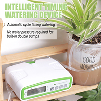 Automatic Double Pump Watering System Irrigation Kit with 30Day Programmable Water Timer for Indoor Garden Greenhouse Hydroponic