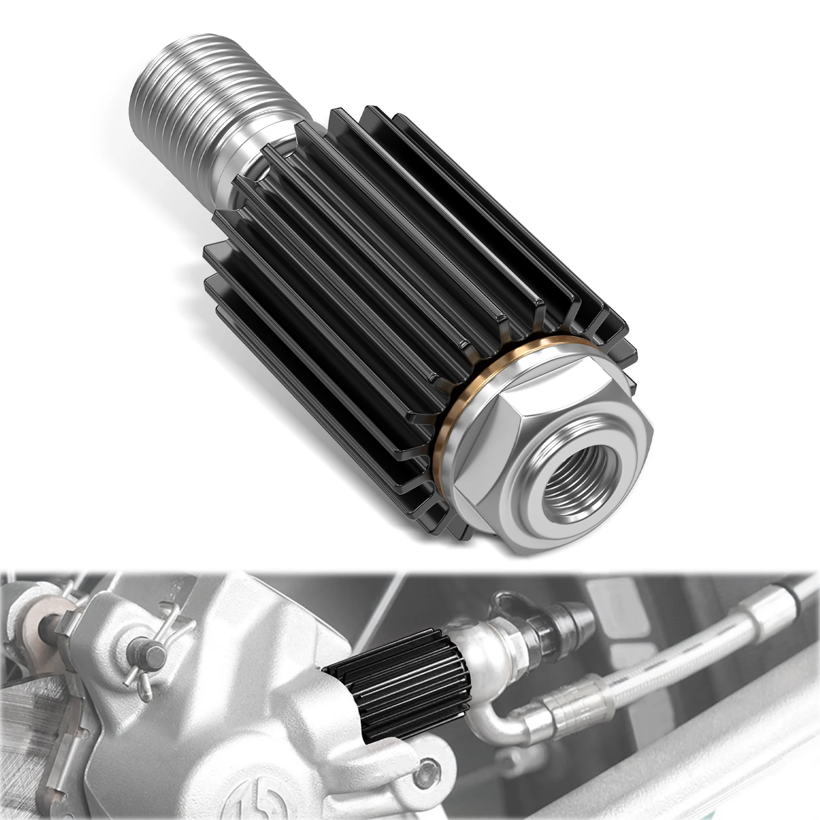 

NICECNC For Husqvarna TE 300 2022-2024 TE 250 FE 250 FE 350 FE 450 501 TX 300 Rear Brake Caliper Cooler For KTM EXC 300 SXF 450