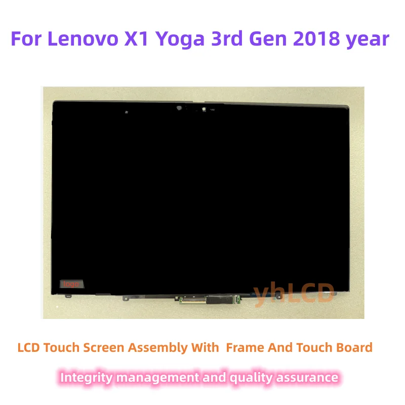 14'Inch For Lenovo X1 Yoga 3rd Gen 2018 Year LCD Display Touch Screen Digitizer Assembly 1920x1080 2560x1440 Replacement