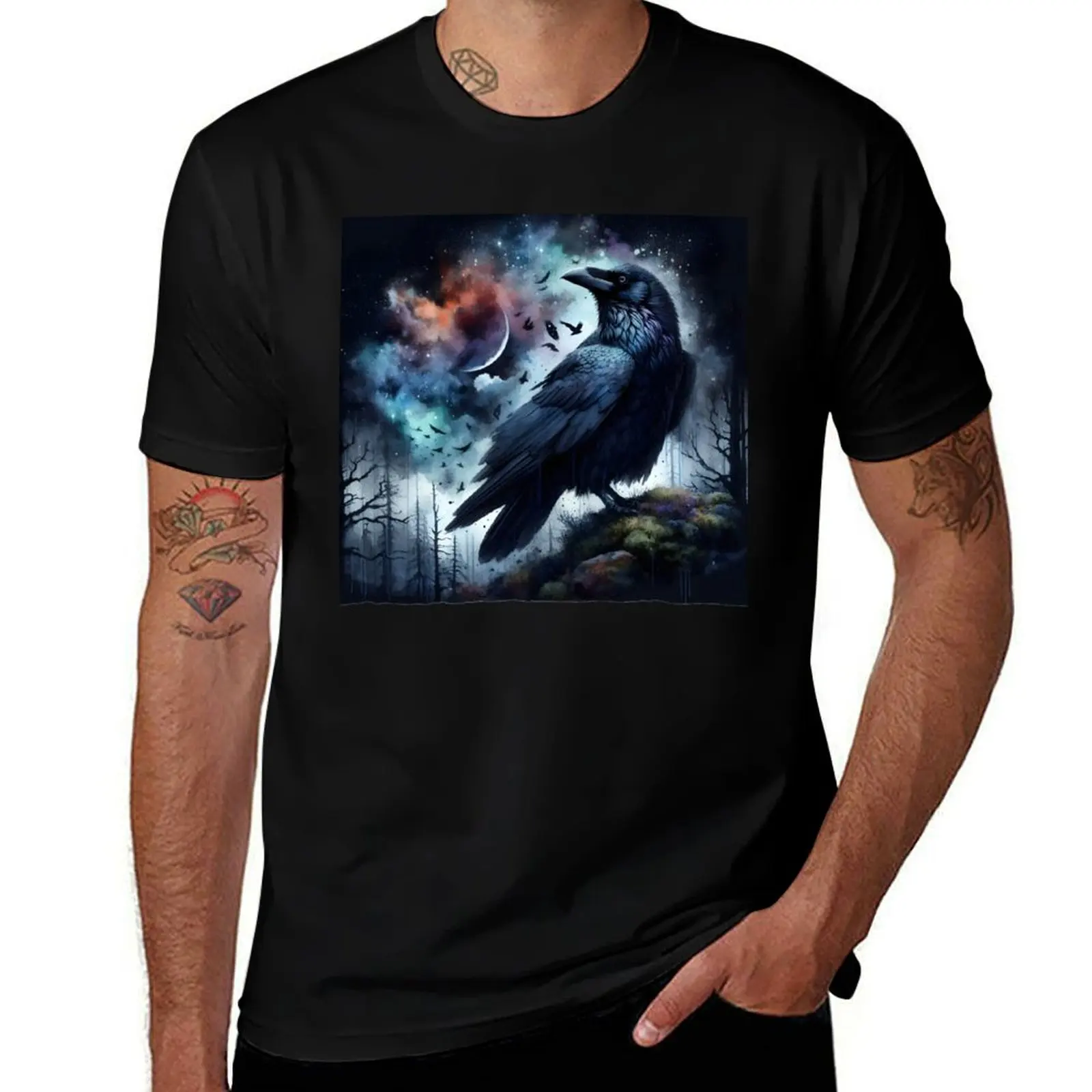 

Raven T-Shirt man t shirts for men casual t shirt personalised cotton tshirt 100% T-Shirt