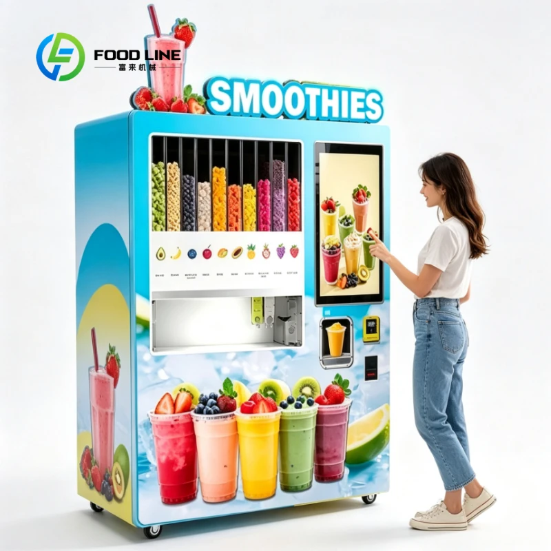 Customized Self Service Smoothies Blend Vending Machine Commercial Professional Automatic Fruit Smoothie Vending Machine