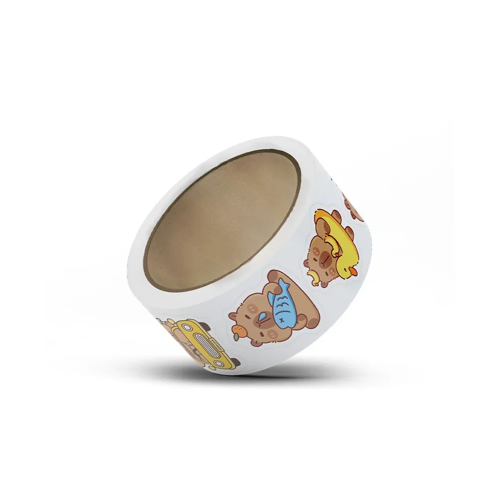 500 قطعة من ملصقات كابيبارا الكرتونية، ملصقات أنيمي لوح التزلج والكمبيوتر المحمول والدراجات النارية والجيتار اللطيفة على شكل فيلم كرتوني كاواي، لعبة أطفال #4