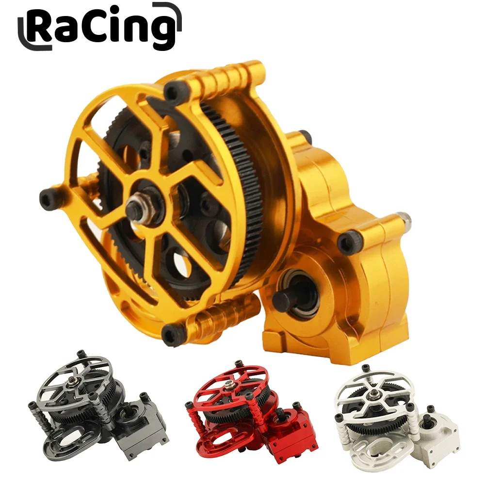 1/10 RC Car Metal Transmission Gearbox Assembly Tranny With Straight Gear for RC Crawler Car Axial SCX10 D90 Upgrade Parts