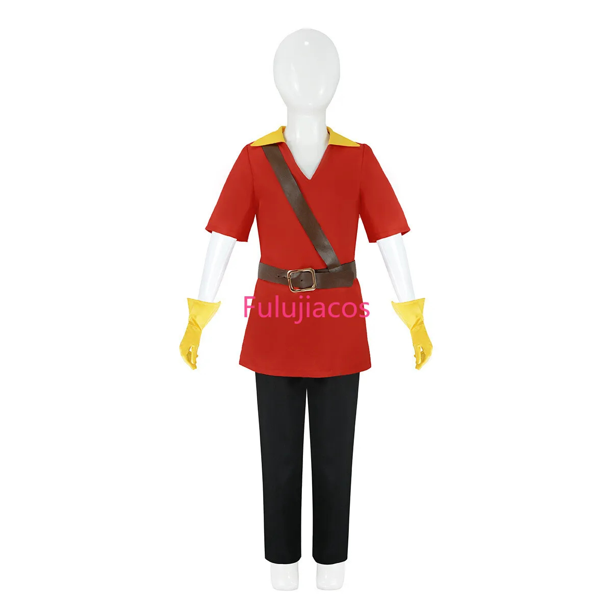 

Fulujiacos Gaston Cosplay Costume Boys Gaston Uniform