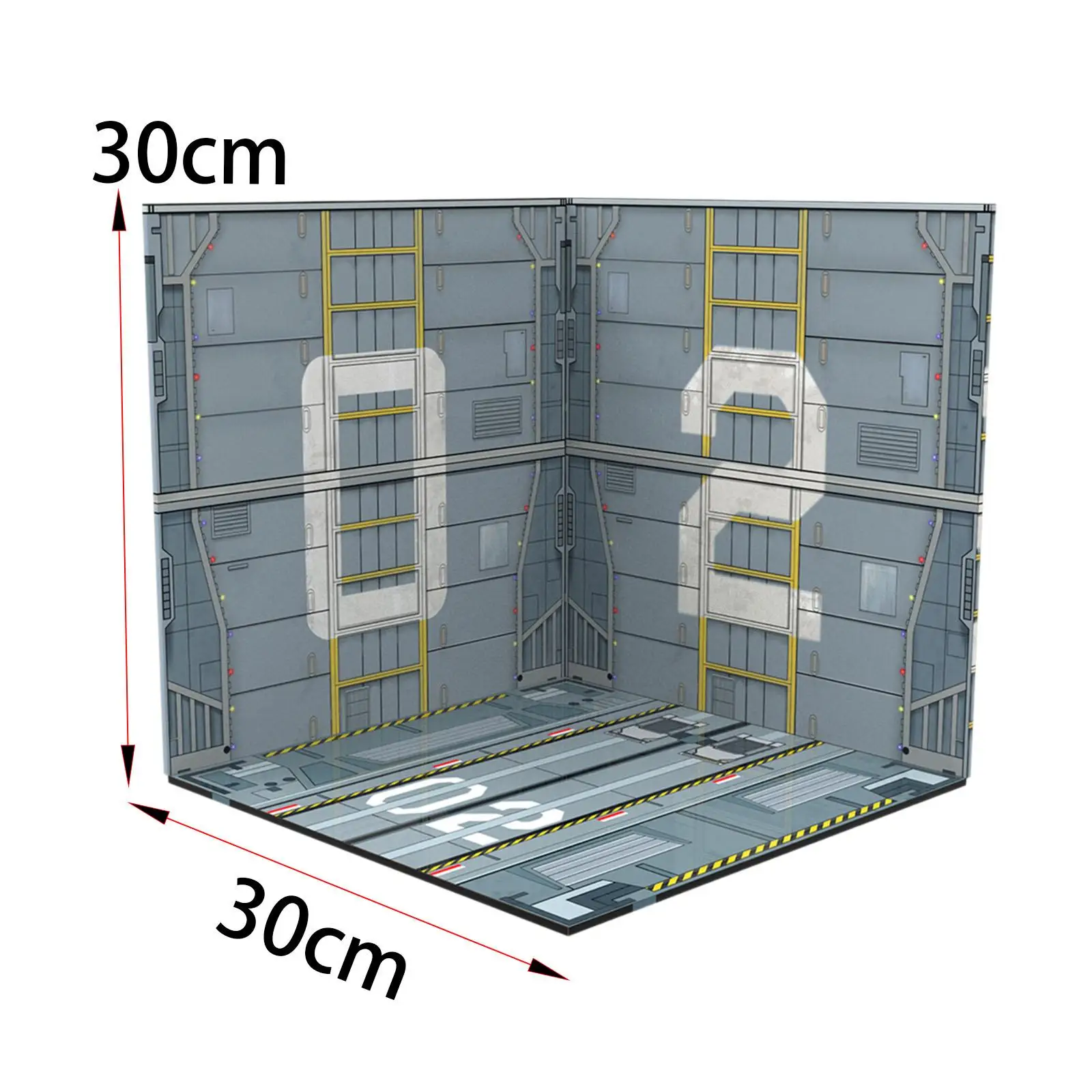 1/6 Scale Display Backdrop Organizer, Background Model Scene Show for Action Figures, Ob11 BJD Dolls, Models Car Mini Doll