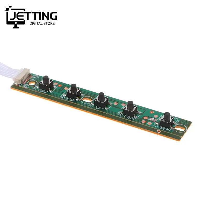 1Pc 5 Keys Button Keyboard Plate LCD TV Accordance Keypad Board For MR6 LCD Monitor Universal TV Switch controller board