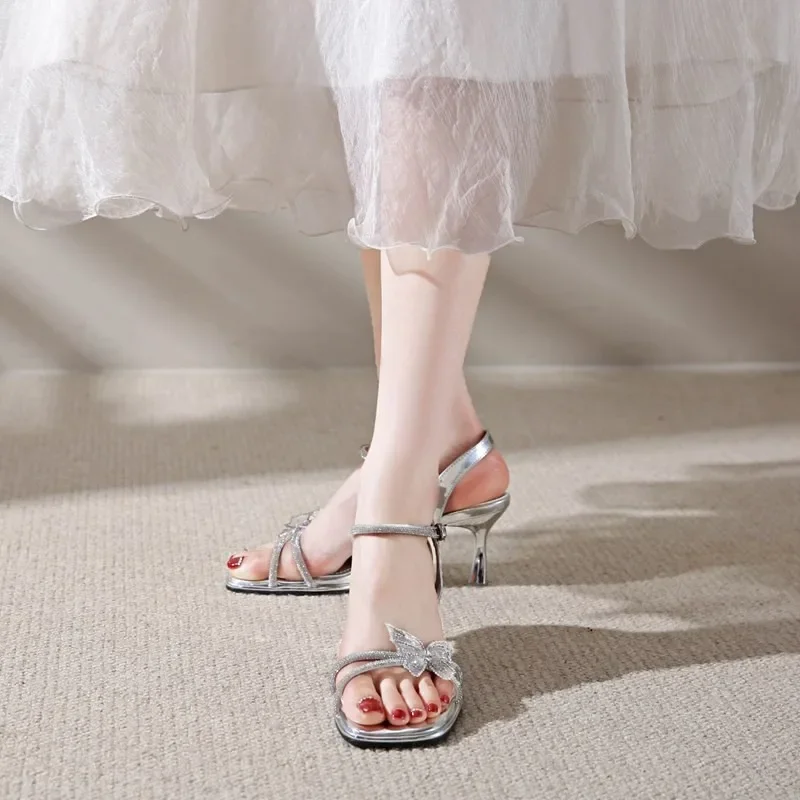 Women's New Style with Skirt T – Rhinestone Sandal Women recenzja i cena