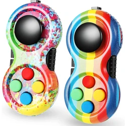 2PCS Controller di gioco Pad Fidget Antistress Giocattoli sensoriali per esigenze speciali ADHD Autismo Migliori regali per alleviare lo stress e l'ansia