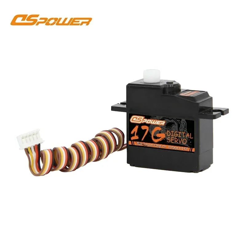 DSPOWER 17g Mini Digitale Servo Micro Motor voor 1/18 1/16 1/14 RC Auto MN99S MN82 HYPER GO Wltoys 144001   Kanaal Vliegtuig Boot Robot Speelgoed