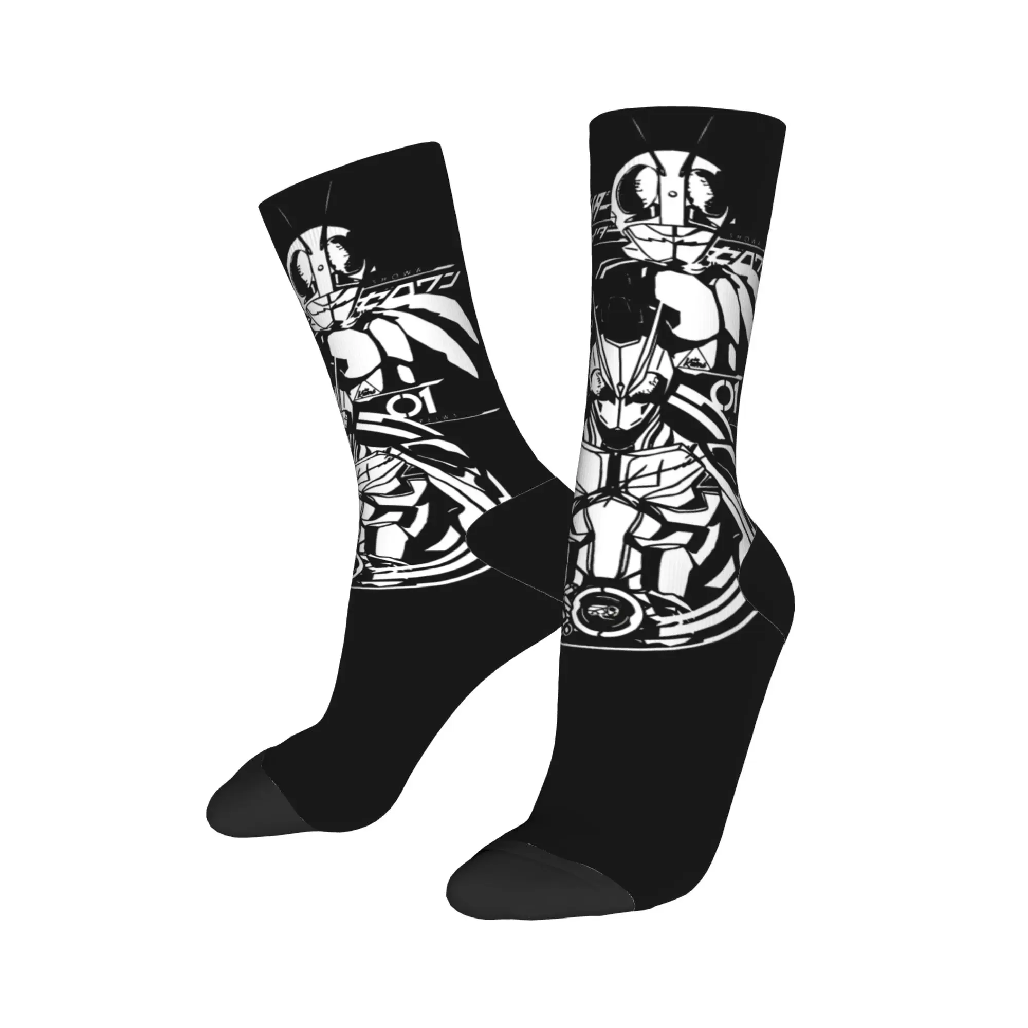 Couple Socks Kamen Riders 3 Generation Stockings Anti Slip Soft Breathable Socks Spring Funny Printed Cycling Socks