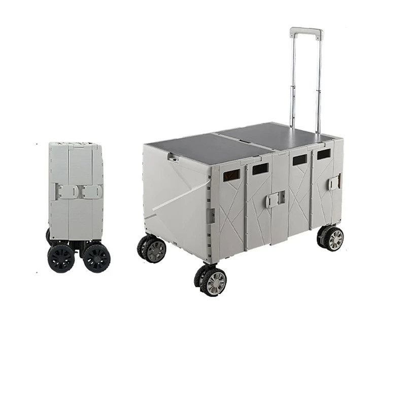 

Team Building Portable Picnic Stall Folding Trolley Storage Box