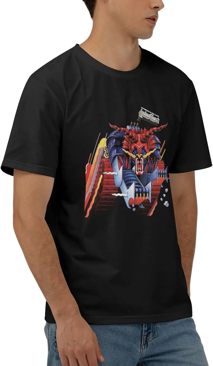 Men's Summer Short Sleeve Cotton T Shirts Causal Vintage Tees