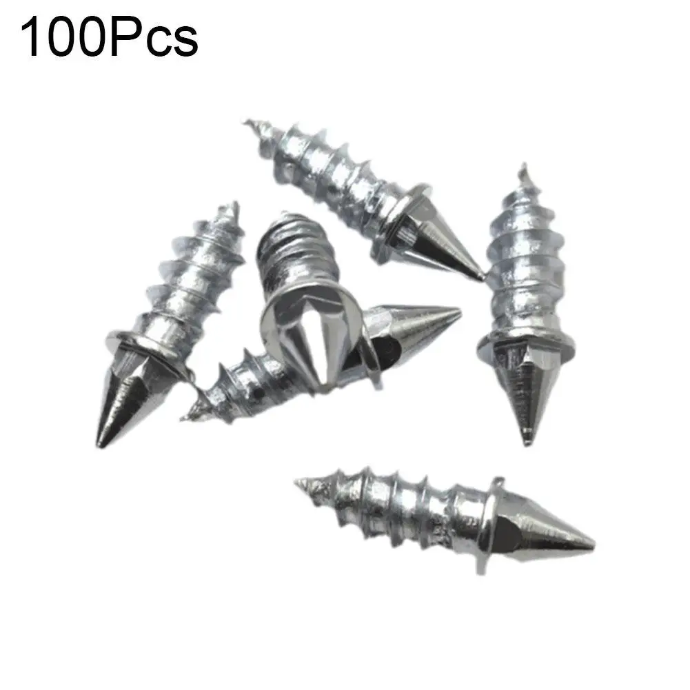 

100pcs/lot Winter Car Universal Anti-Slip Screws Tire Double Head Nails Anti Skid Sole Car Tire Cleats Car Accessories