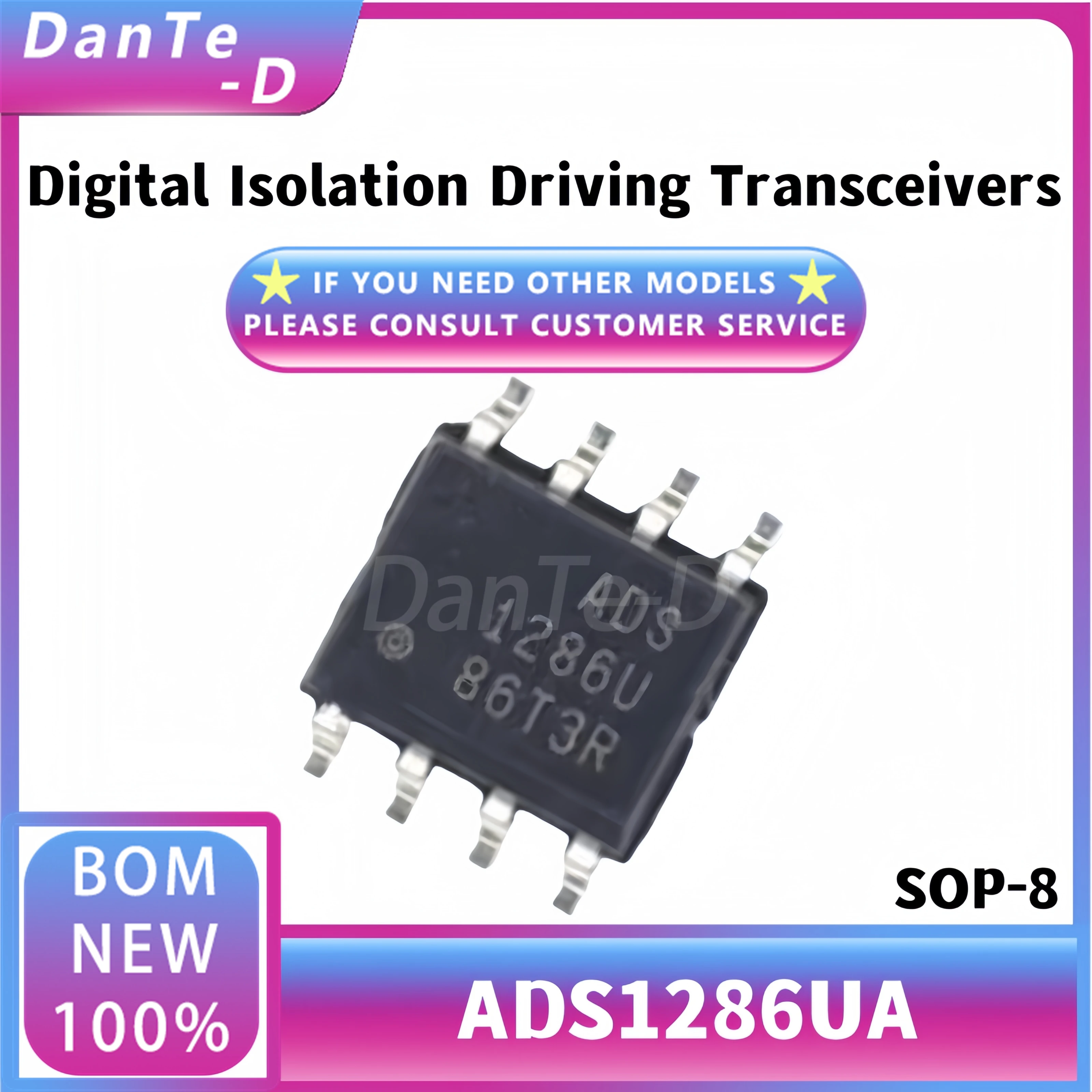 ADS1286UA package SOP-8 ADS1286U analog-to-digital converter IC original authentic