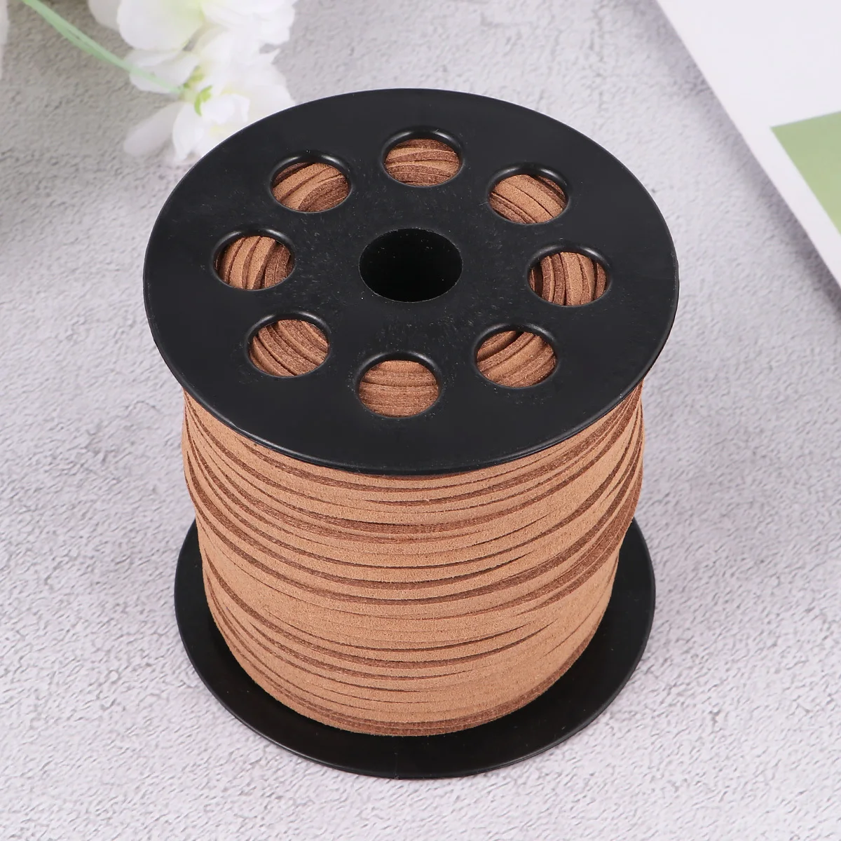 

1 Roll 2.6mm Faux Cords DIY Knitting Jewelry Accessories Faux Suede Beading Thread for DIY Bracelets Necklace Making (