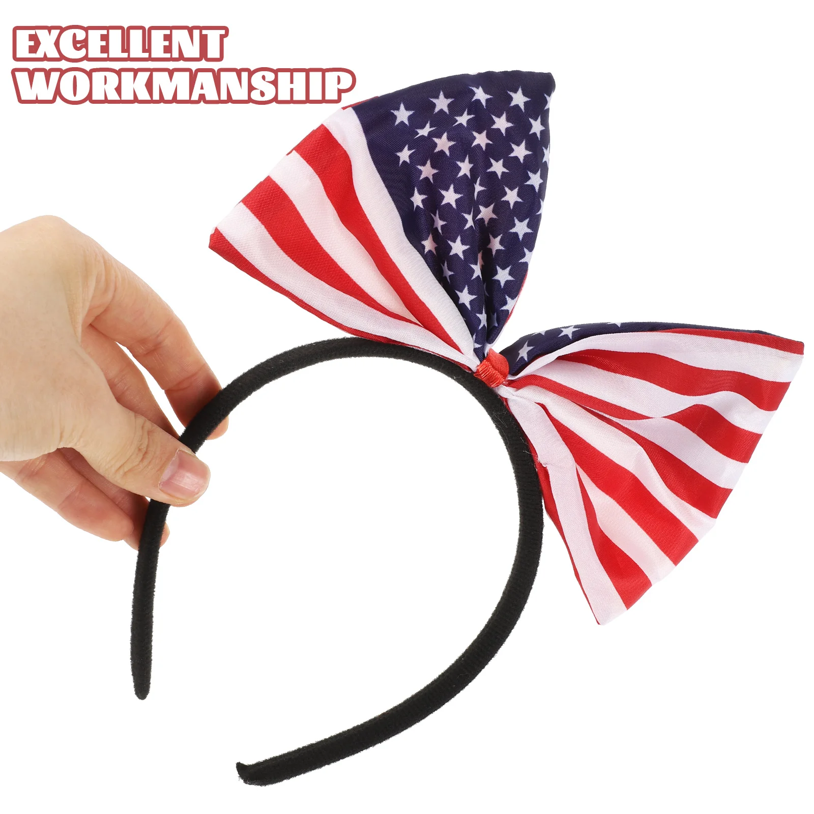 

2pcs Flag Bow Headb s Patriotic Hair Accessories 4Th Of July Headb for Independence Day 4th of July Party USA Theme
