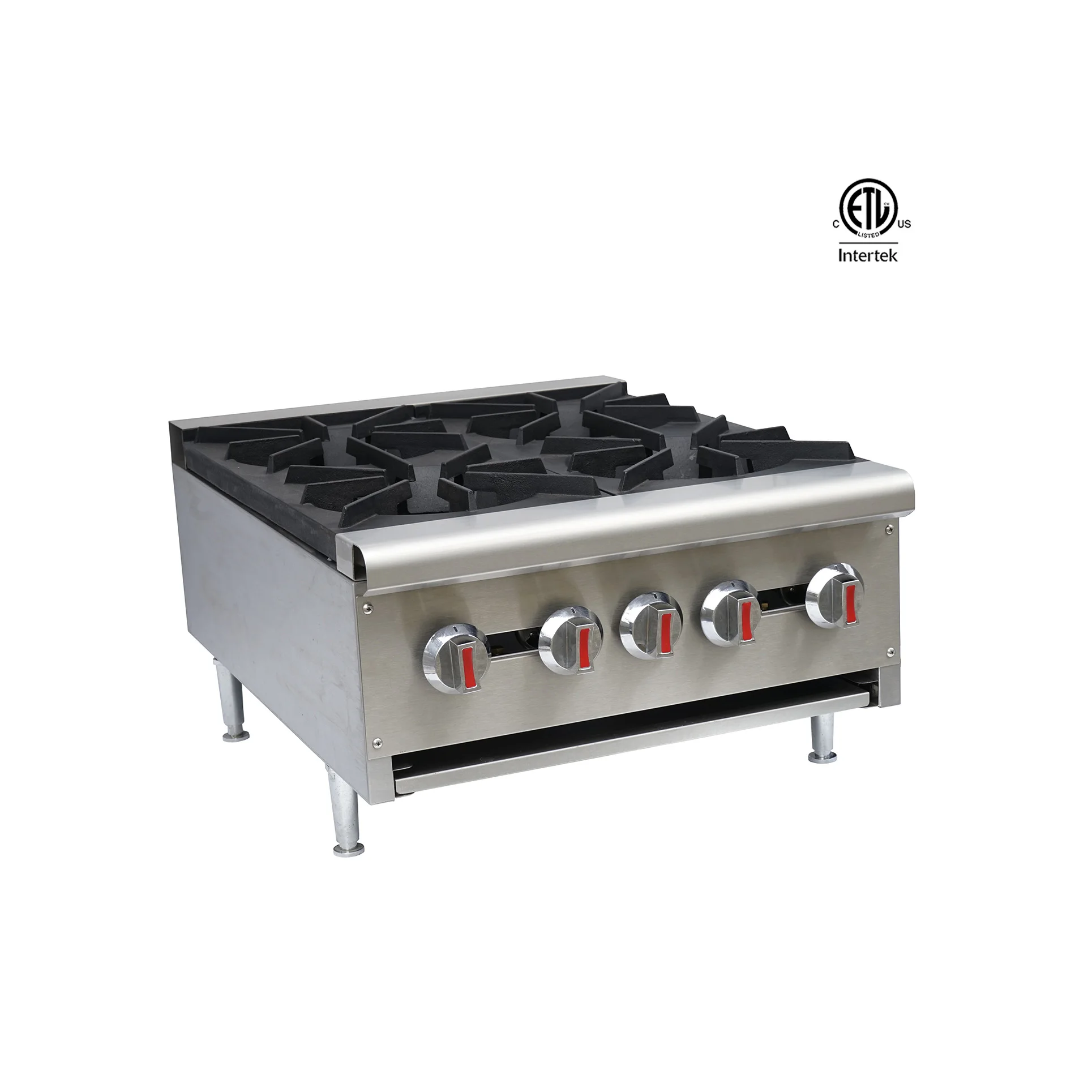 

GHP-4W 4 Burners ETL Commercial Kitchen Counter Top Gas Stove Cooker