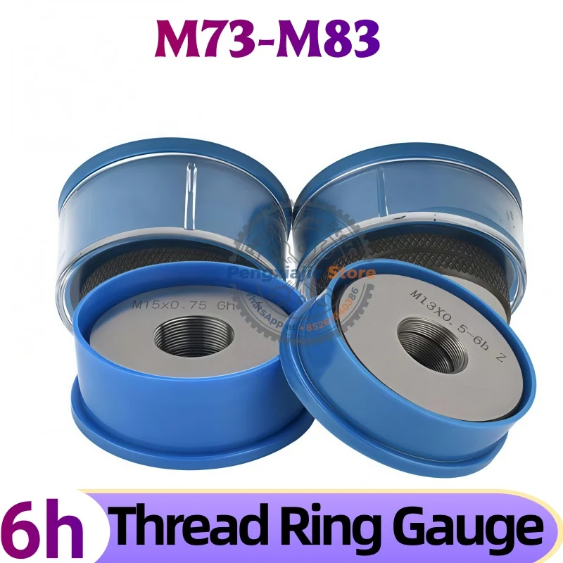 1SET(1*GO+1*NOGO) 6h  M73-M83 Thread Ring Gauge too X0.5/0.75/1/1.5/2/3 Pitch Thread Test Tool