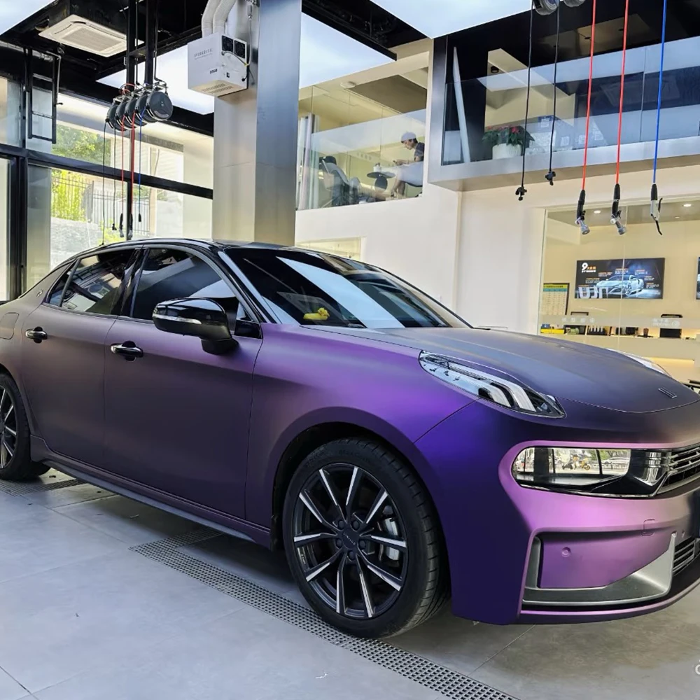 Vinilo mate Super Matte Pinot Noir, color morado oscuro, para rotulación de vehículos con tecnología Air Release, para pegatinas de motocicletas y protección de la carrocería del coche.