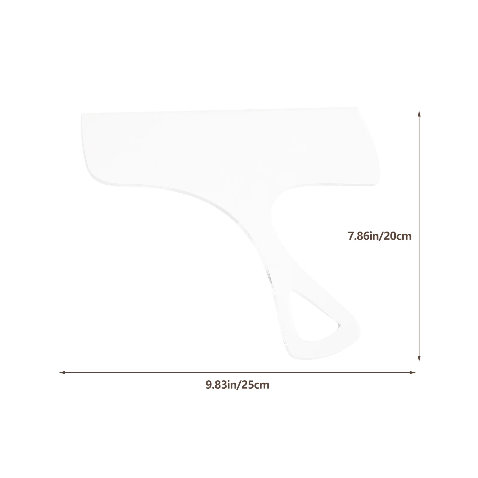 قالب مقبض لوح تقطيع أكريليك مقبض لوح فحم كبير استنسل أداة إمداد المطبخ النجارة القابلة لإعادة الاستخدام #5