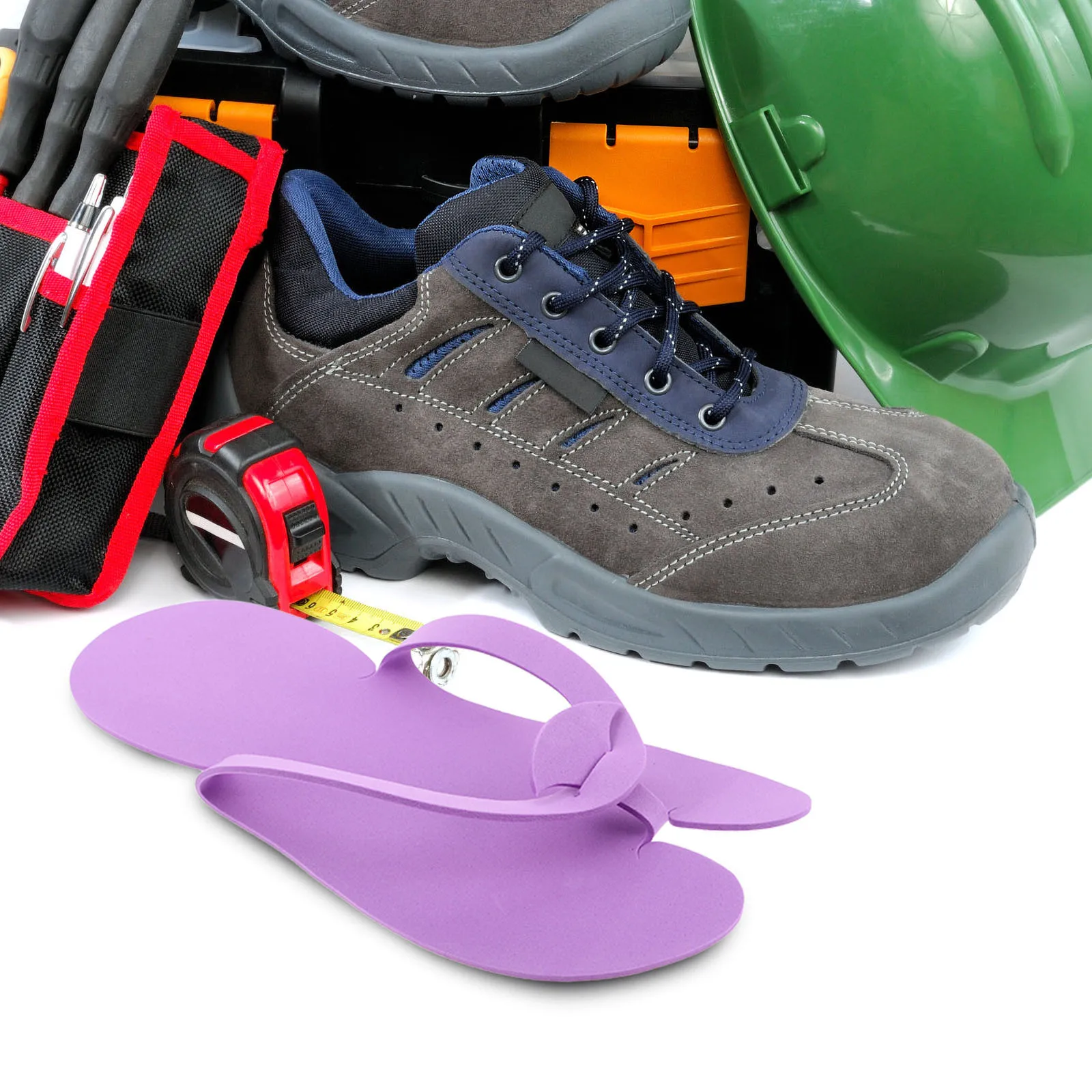 

12 пар одноразовых тапочек для педикюра из пены Eva, сандалии для спа с открытым носком, мягкие и легкие одноразовые тапочки для маникюрного салона, отелей