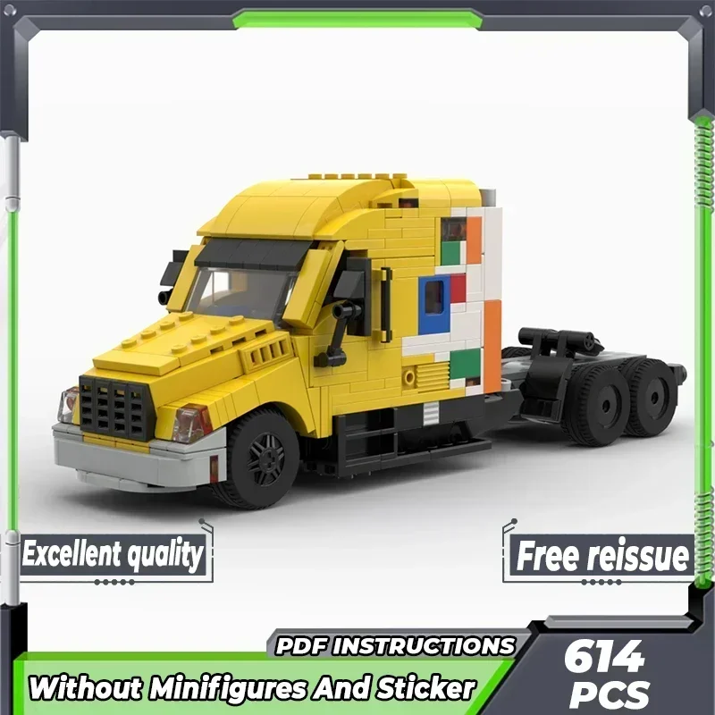 

Модель городской автомобиль Moc, строительные кирпичи, доставка грузовика, технология перемещения, модульные блоки, подарки, рождественские игрушки, наборы «сделай сам», сборка