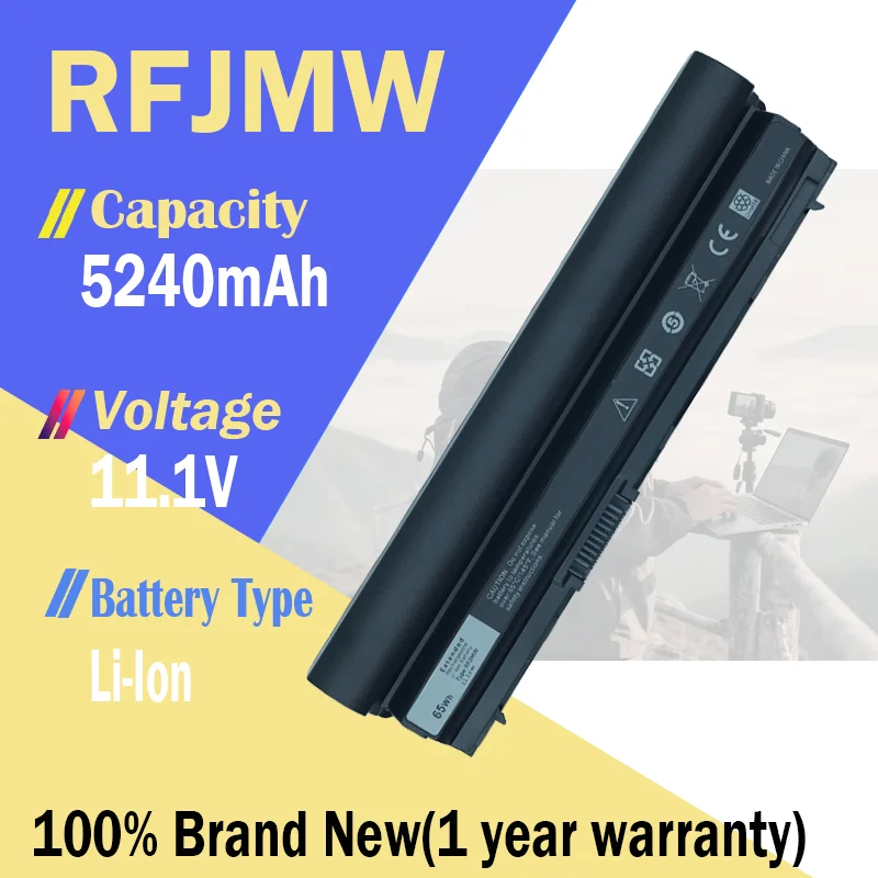 FRR0G RFJMW Аккумулятор для ноутбука Dell Latitude E6120 E6220 E6230 E6320 E6330 E6430S Y61CV 312-1241 312-1381 09K6P 0F7W7V 11,1V65Wh
