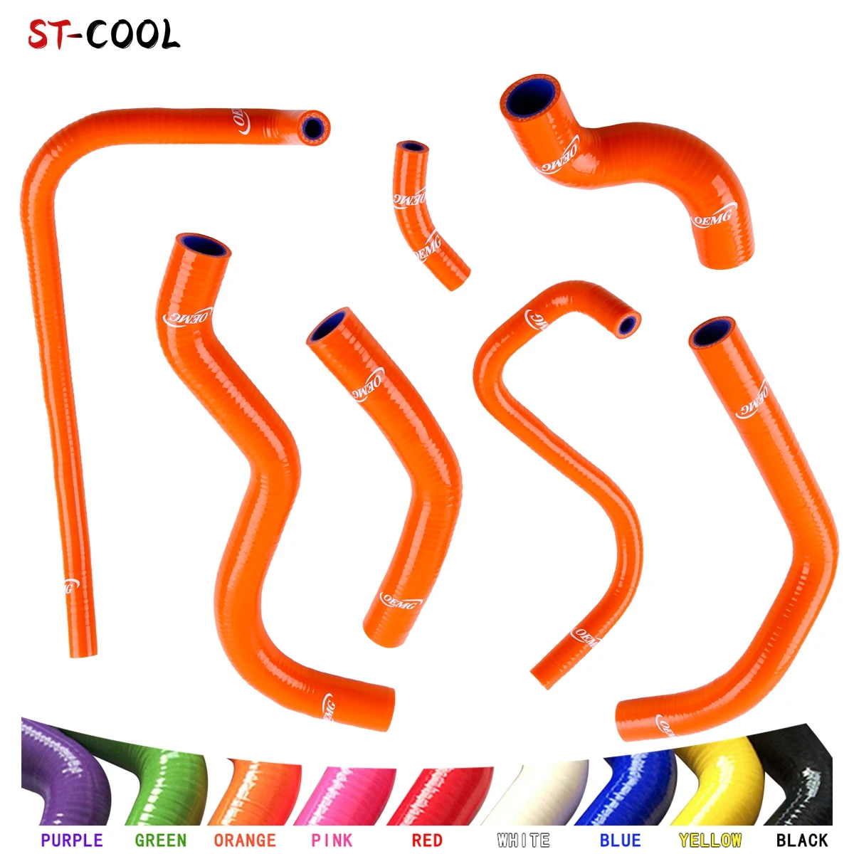 FOR 2002-2007 HONDA HORNET 900 CB CB900 SC48 Silicone Radiator Coolant Hoses 2003 2004 2005 2006 Tubes Kit Piping 7PCS 11 Colors