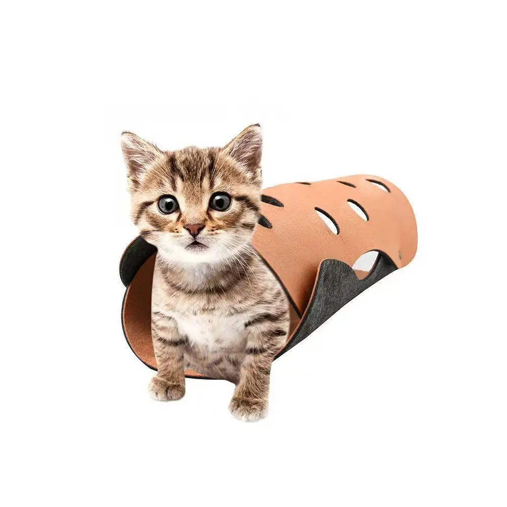 99 Formen Spleißen Katzentunnel Filz Pom Nest Verformbares Kätzchenspielzeug Zusammenklappbares Rohrhaus DIY Interaktives Haustier Pusskatze Betten Matten – Detail 13
