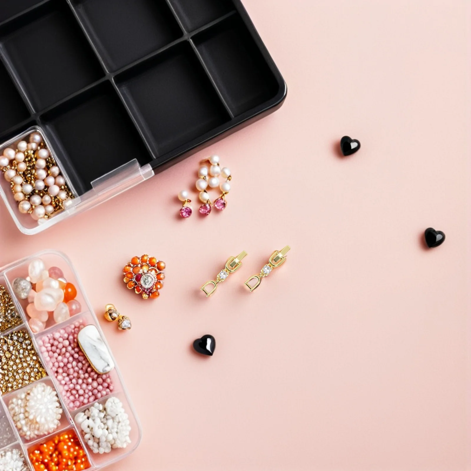 

6Pcs Bracelet Necklace Jewelry Extender Chain Clasp Platinum Plated Rhinestone Metal Repair Fastener Bracelet Chain