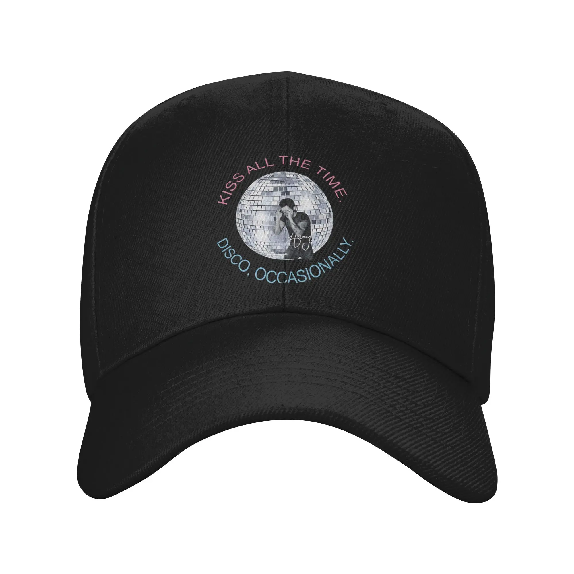 

Harry Style Kiss All The Time Disco Occasionally Disco Ball Love On Tour Baseball Cap Street Men Hip Hop Hat Design Snapback Cap