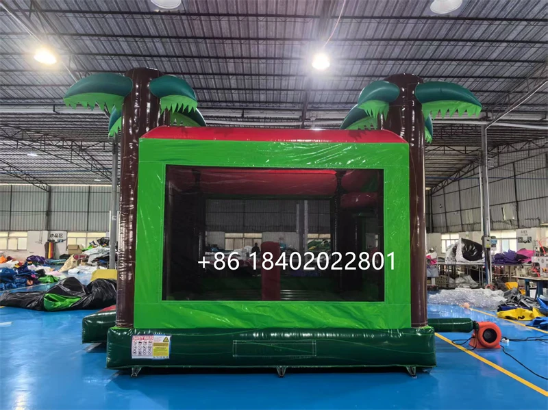 Zamek dmuchany dinozaur 4x4m (13x13 stóp) komercyjny, dmuchany zamek do skakania z dmuchawą.