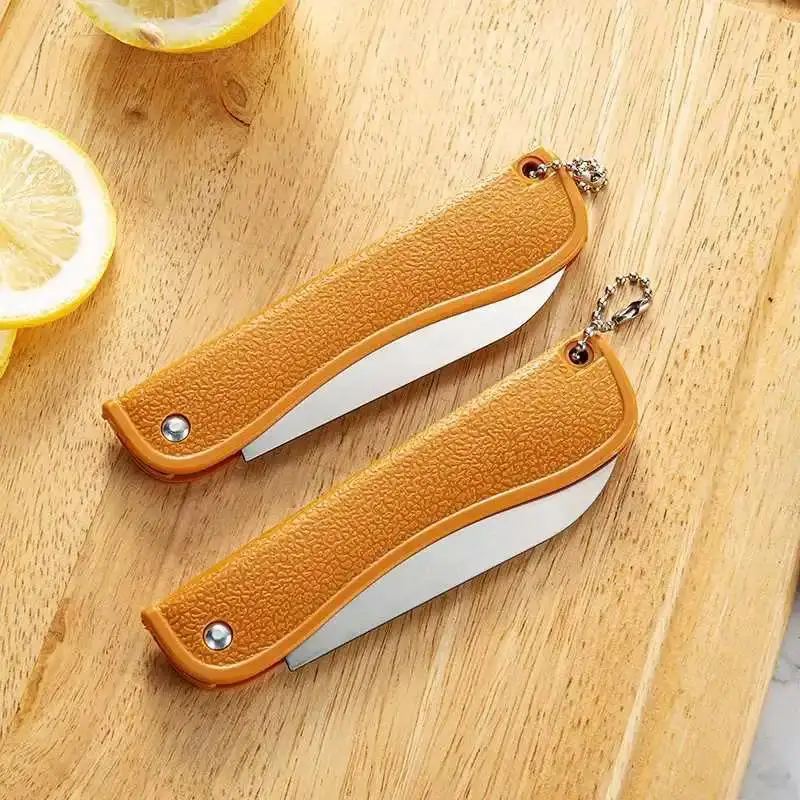 Stainless Steel Folding Fruit Knife With Bottle Opener Perfect For Home Kitchen Outdoor Picnic Camping Daily Use