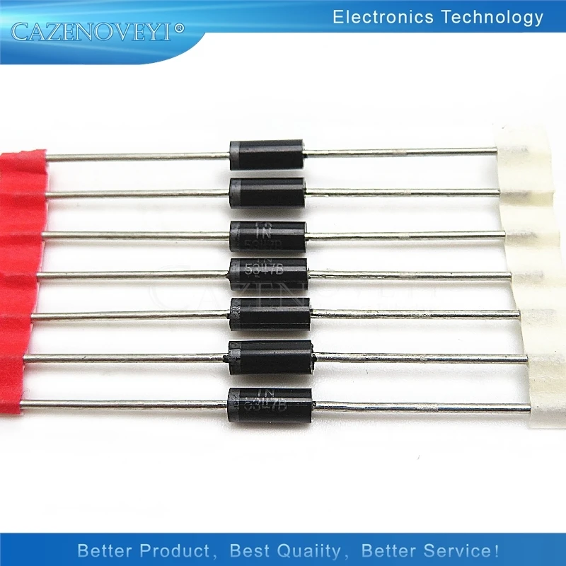 50pcs/lot 1N5347B IN5347B IN5347 DO-15 Zener diode 10V 5W In Stock