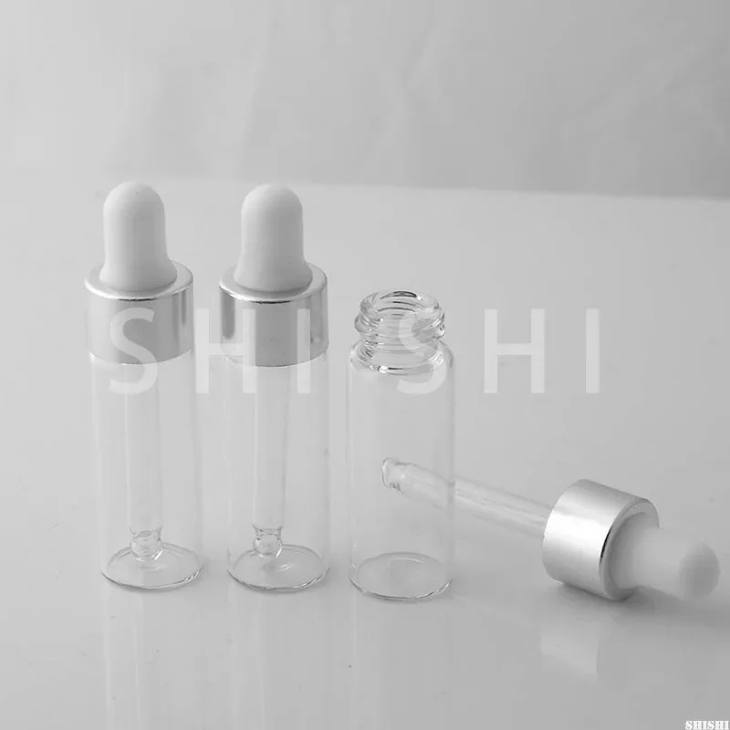 100 pcs üvegek minta dropper bottles számára Fődolog Olajvállalati részvények DIY Szépítő Légür containers utazási minta vials 1ml 2ml 3ml 5ml