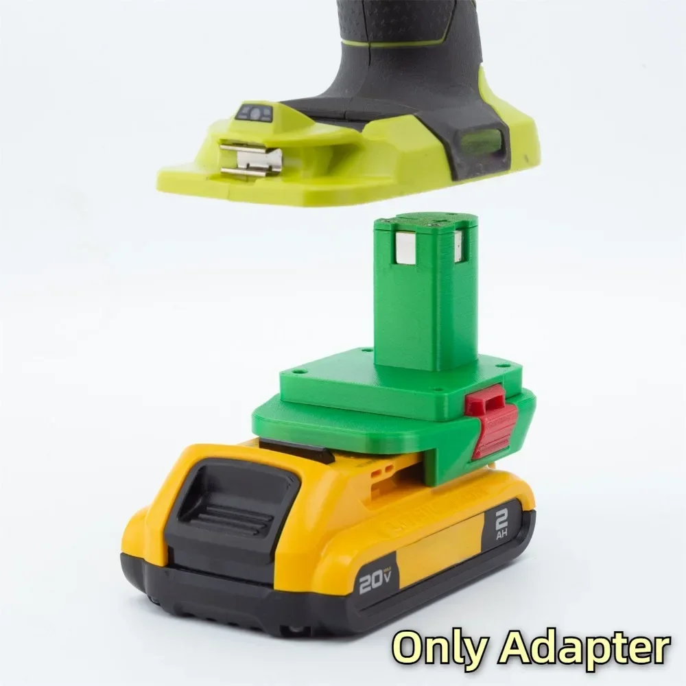 Adapter/Converter for DeWalt/BAUER/HERCULES 18V/20V Li-ion Battery Convert TO Ryobi ONE+18V Drill Tools Accessory(Only Adapter)