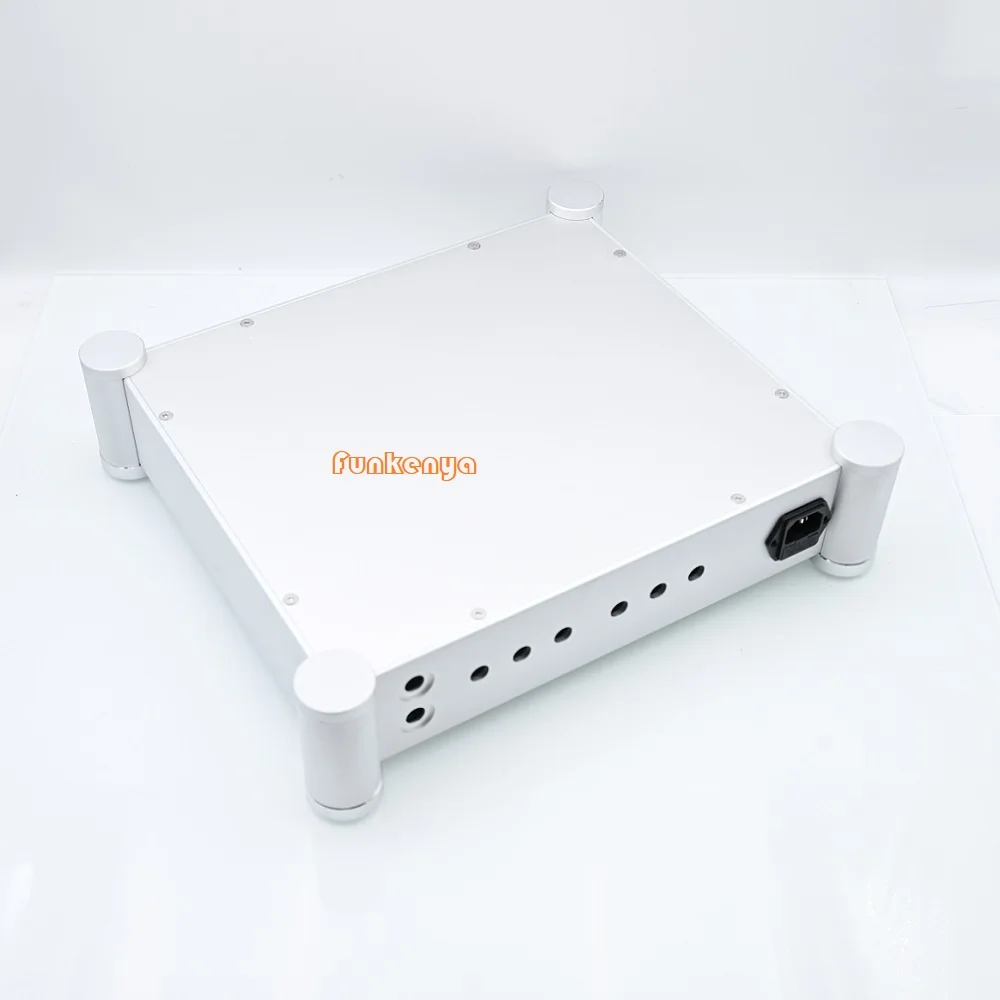 

W362 H86 D320 Brushed Aluminum DIY Amplifier Supply PSU DAC Decoder Chassis Sandblaste Dual Channel Preamp Tube Amp Housing