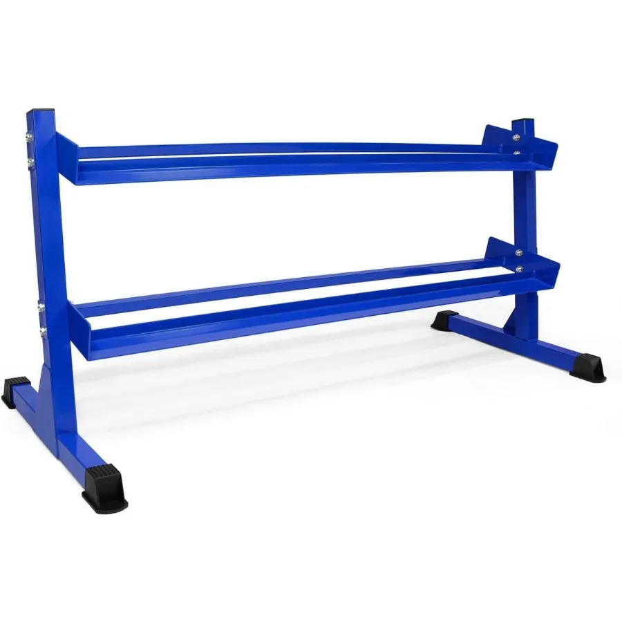 

Сверхмощная подставка для гантелей, подставка для грузов для домашнего спортзала, держатель для грузов, 2 уровня на 5–50 фунтов, синяя, ТОЛЬКО СТОКА